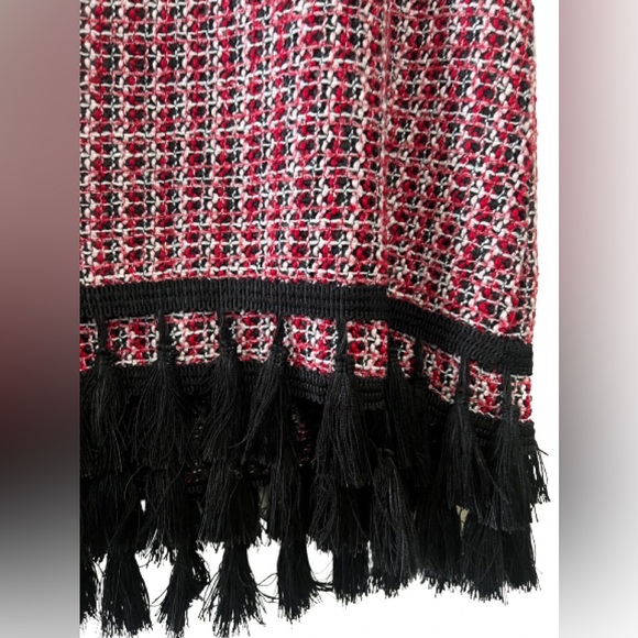 ZARA Tweed Tassel Sleeveless Top - Picture 3 of 7